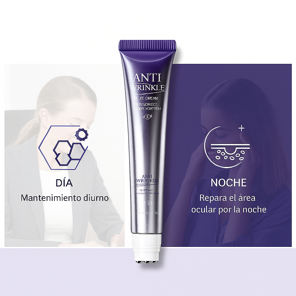 Contorno de Ojos Perfecto – Masajeador + Ácido Hialurónico